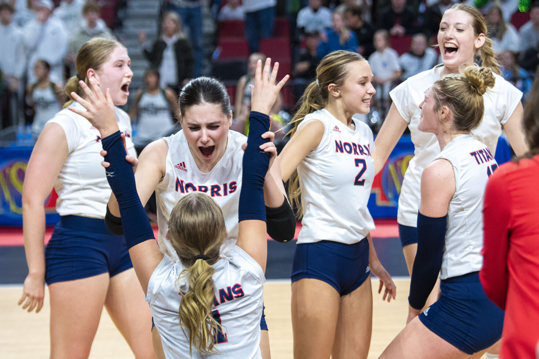 Class B state volleyball: Norris vs Omaha Skutt